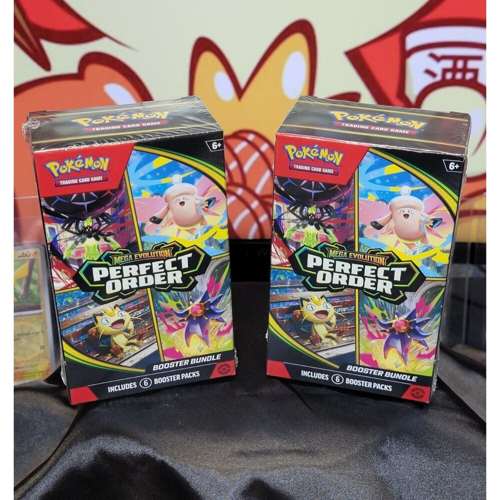 Pokemon TCG Mega Evolution Perfect Order Booster Bundles New Sealed Set of 2